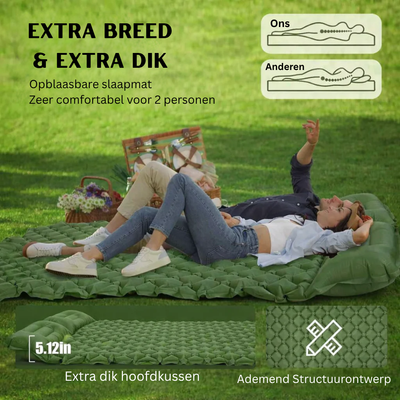 Camping matras - 2-persoons voor camping en outdoor