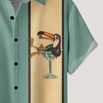 "Bottoms Up" Overhemd | Tropische Feestsfeer