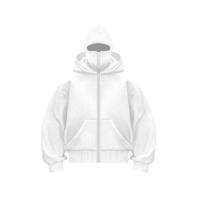 Unisex Katoenen Hoodie met Dubbele Capuchon - Velmora