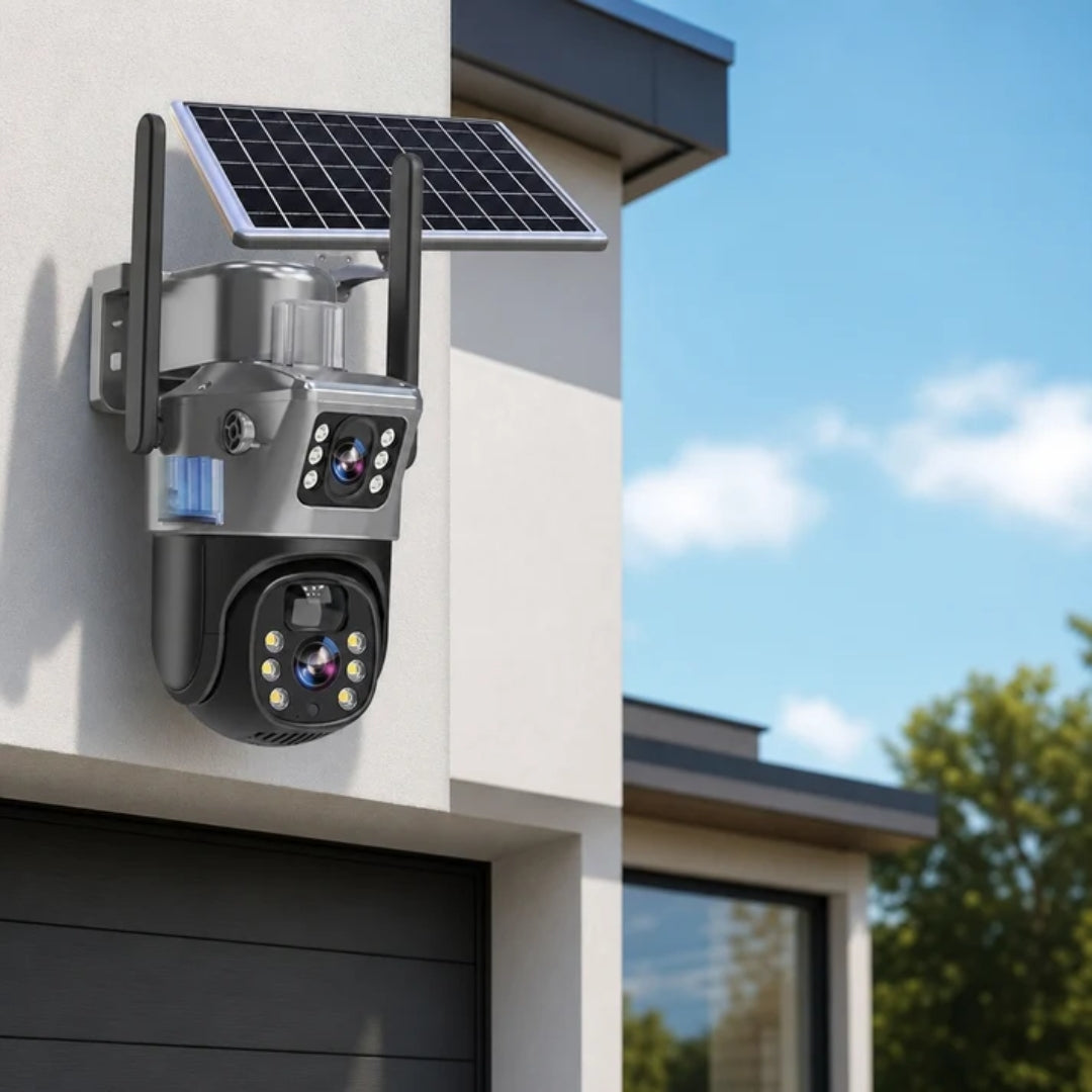 Solar Bewakingscamera - 4K Draadloos Met Zonnepaneel