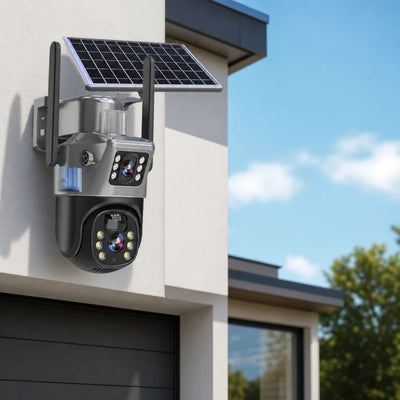 Solar Bewakingscamera - 4K Draadloos Met Zonnepaneel