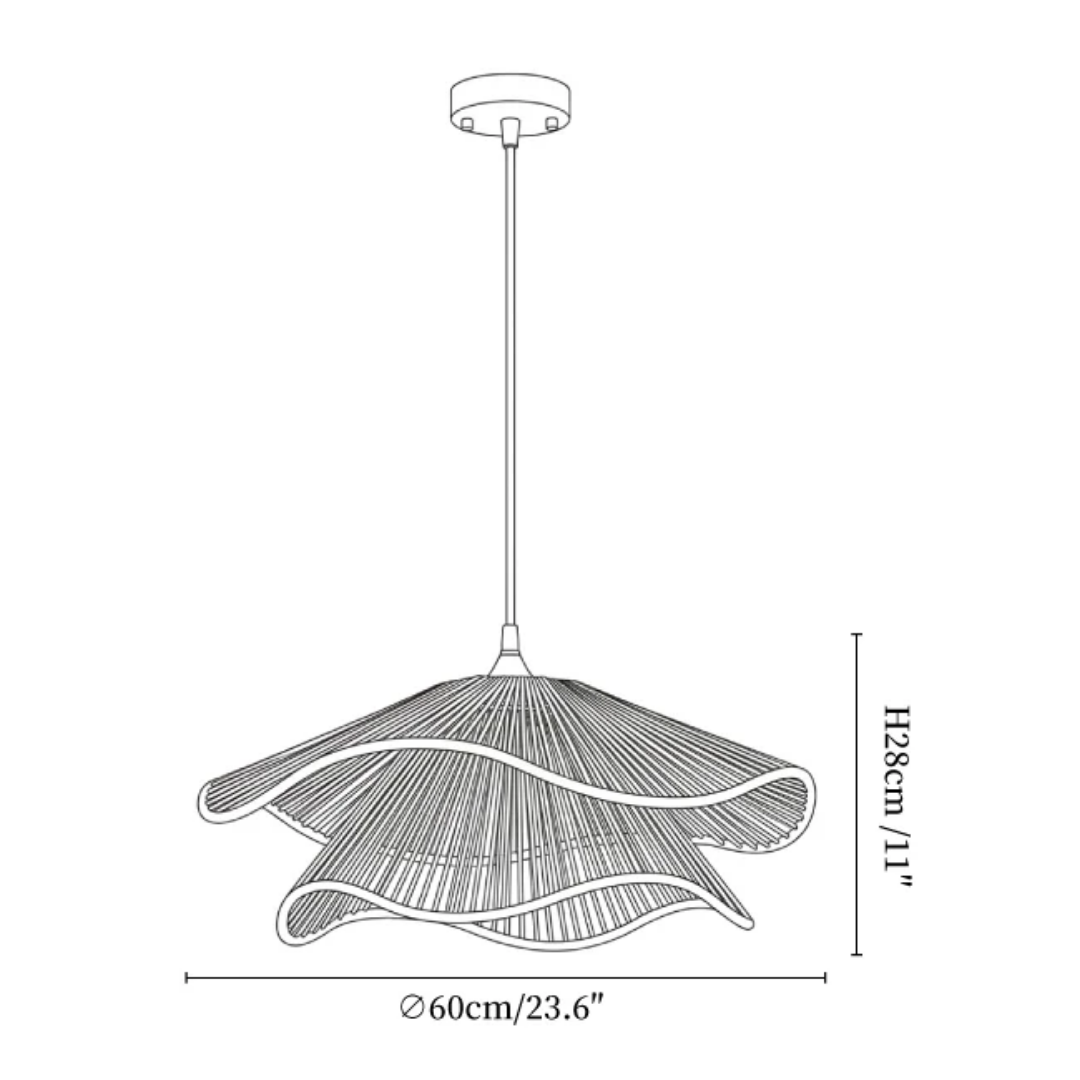 MYHOME® - Hanglamp Met Gevlochten Golf Design