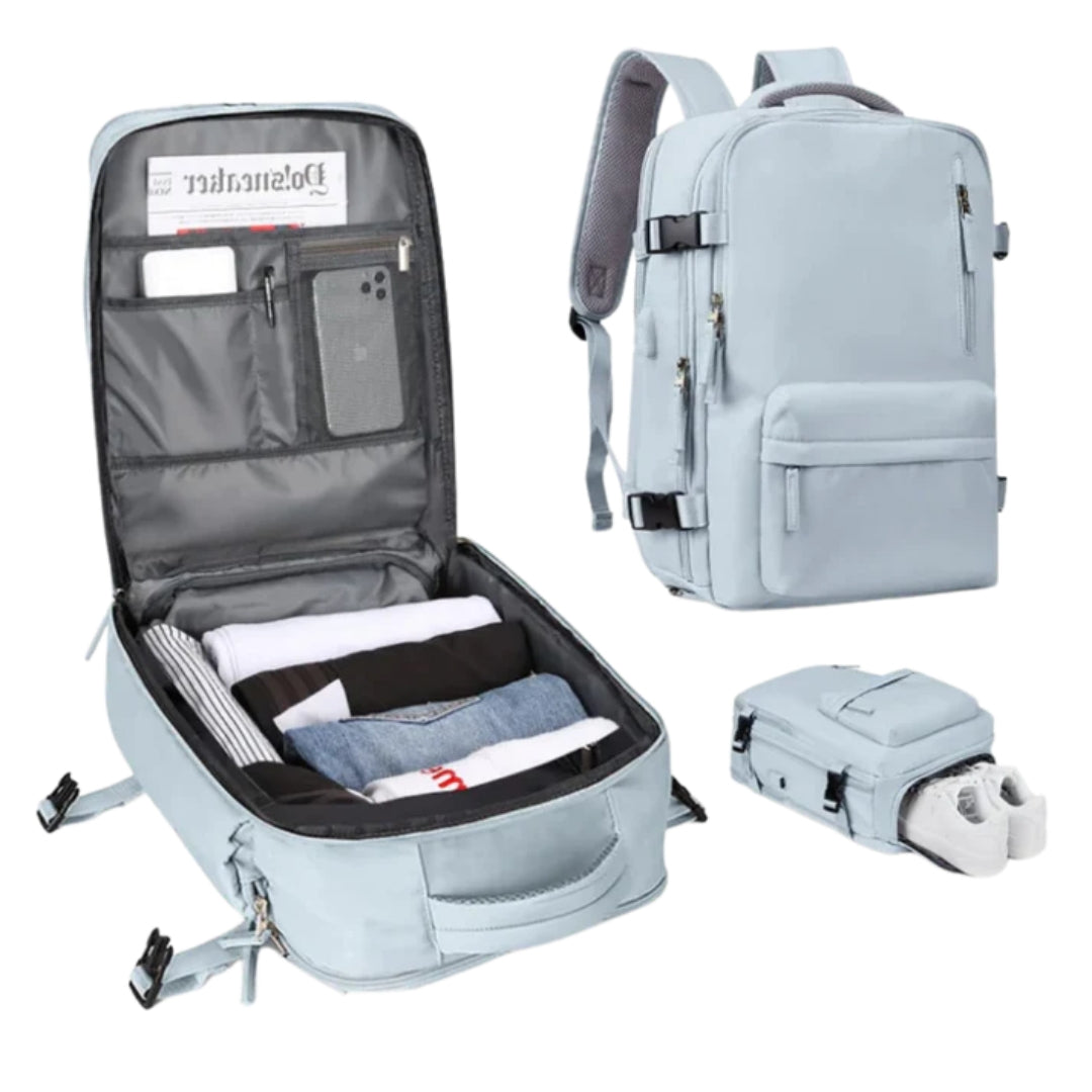 Reisrugzak - Waterdichte Rugzak met USB Poort 35L
