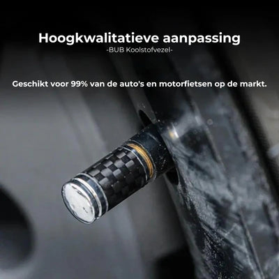 Capuchons de valve de pneu en fibre de carbone – Kit de protection de roue étanche
