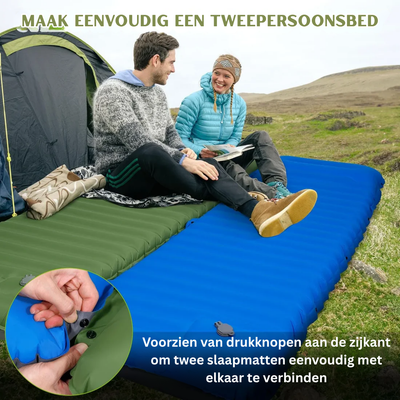Opblaasbaar camping matras voor camping en outdoor