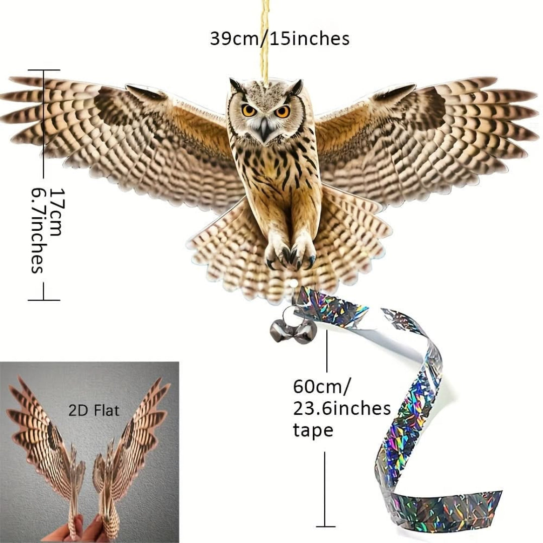 Decoratieve Uil - Realistische Vogelverjager