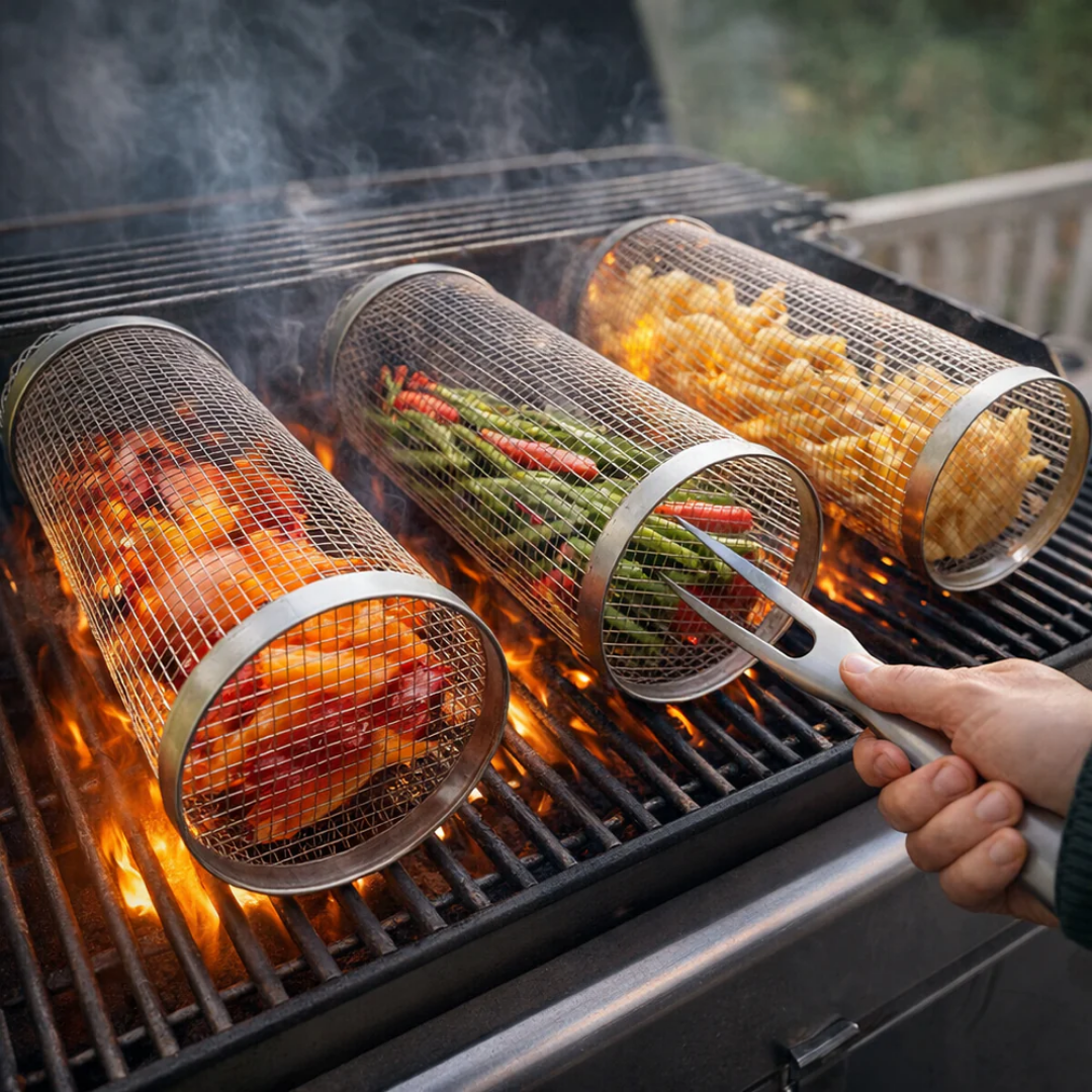 Grill basket - BBQ Grillmand Voor Makkelijk Grillen Zonder Aanbranden