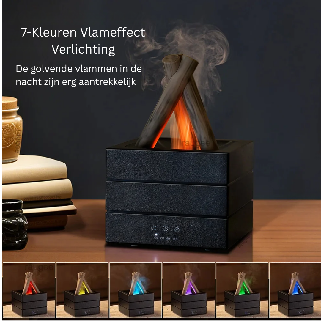 Aroma Diffuser - Realistische Vlam Luchtbevochtiger