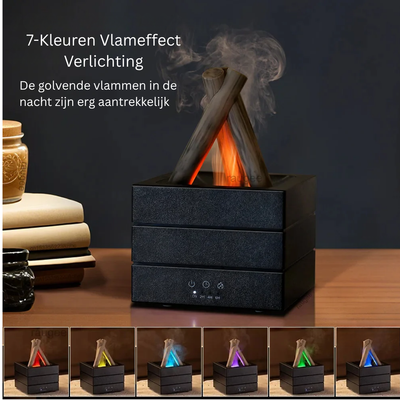 Aroma Diffuser - Realistische Vlam Luchtbevochtiger
