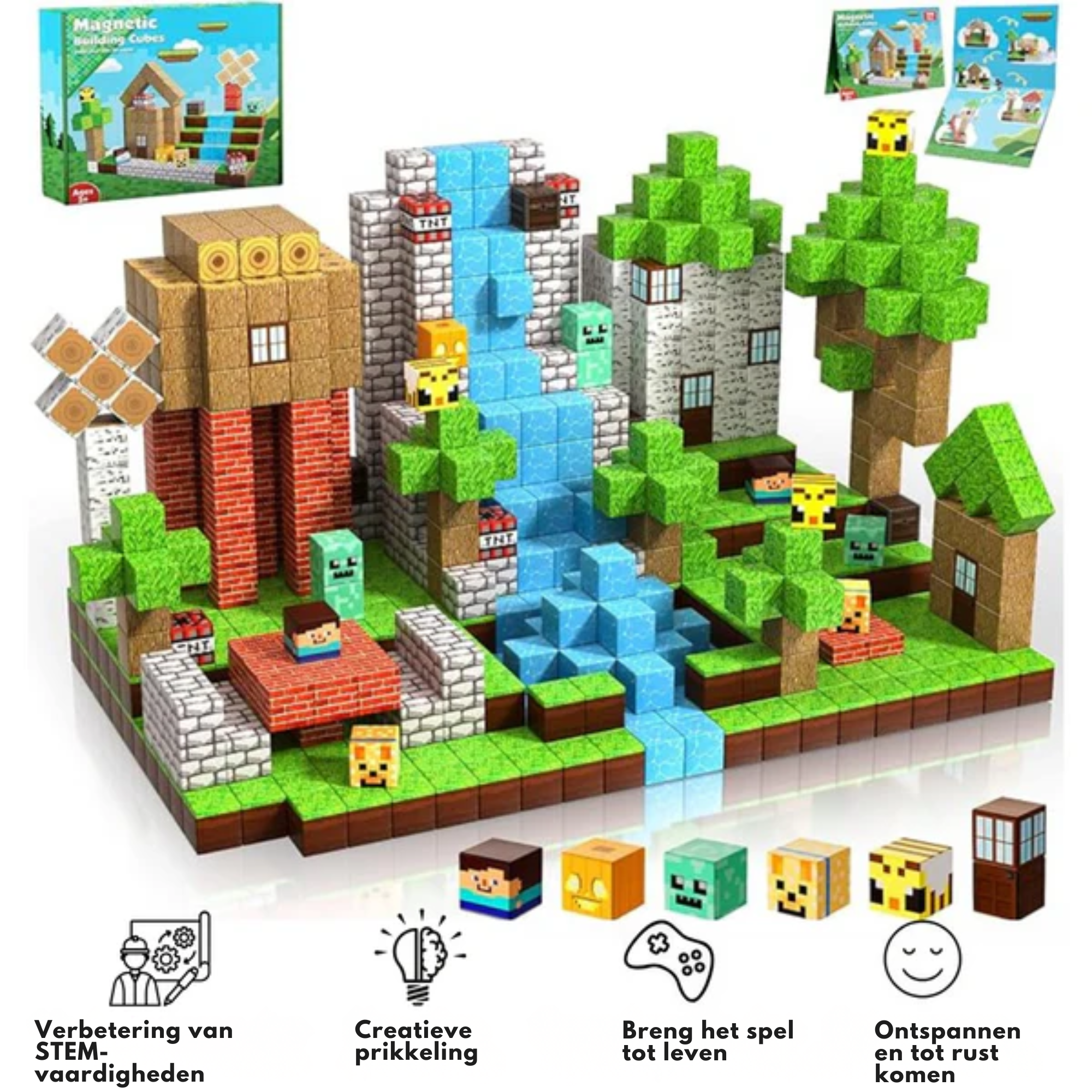 MineBlocks - Minecraft Magnetische Bouwset