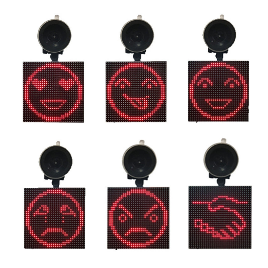 LED Auto Display met Emoji’s en GIF Animaties - DriveNova