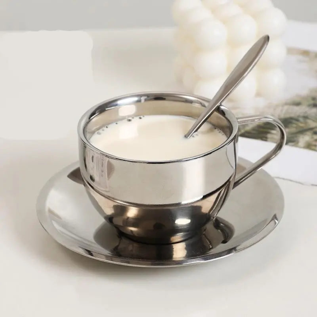 Koffie Set - Luxe Koffiekop met Schotel - NordicBrew