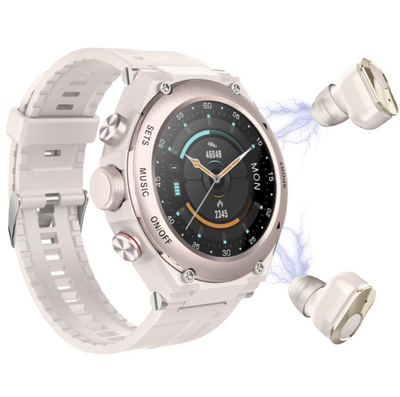 Smartwatch - draadloze earbuds - (voor iPhone & Android）