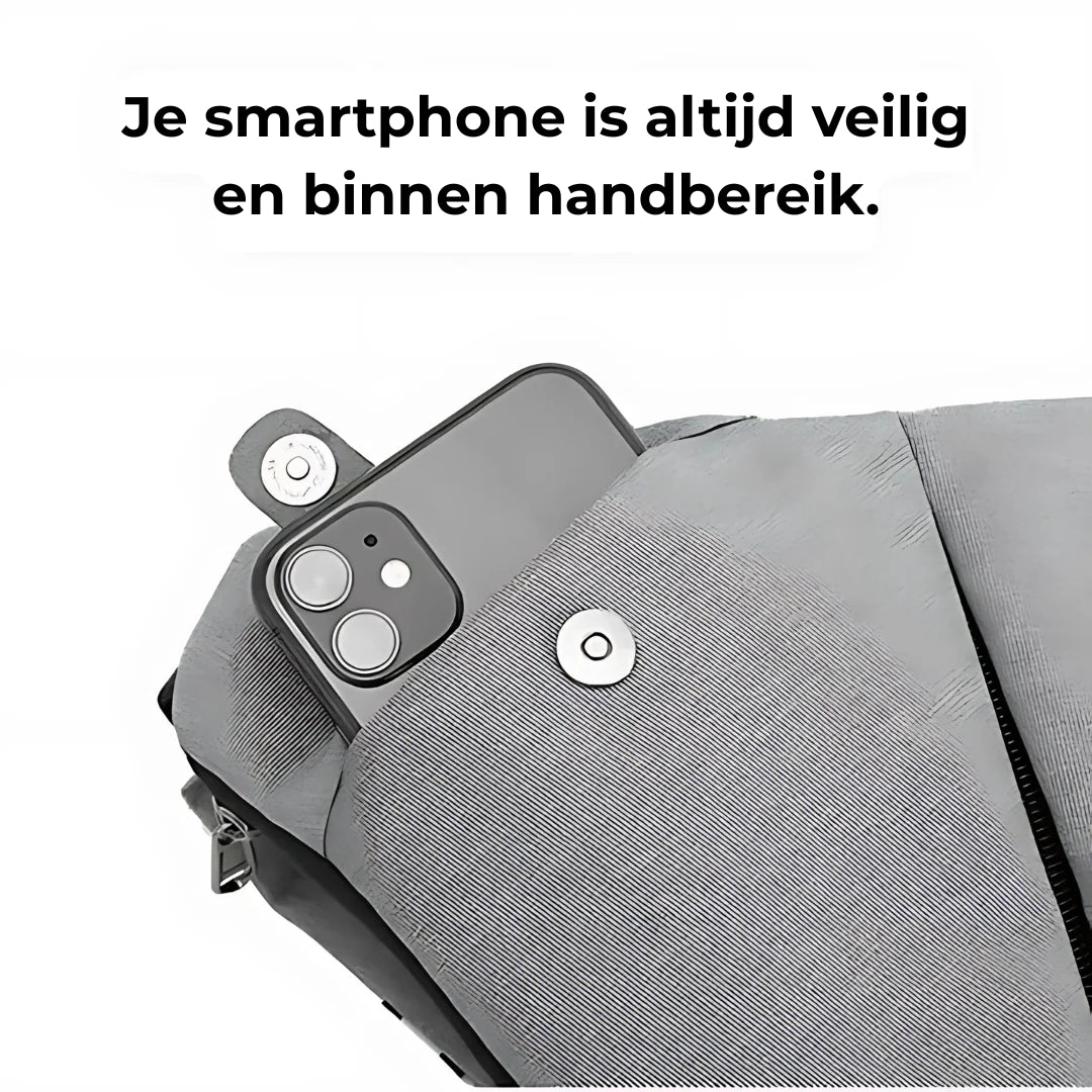 Compacte Schoudertas met Anti-Diefstal Ontwerp