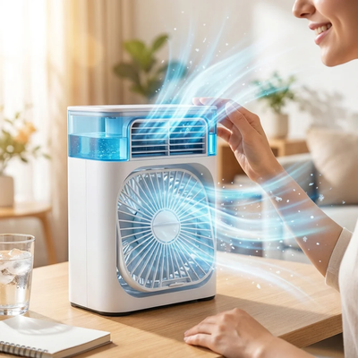 Draagbare Luchtkoeler - 3-in-1 Koelventilator voor Thuis