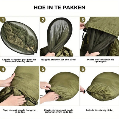 Hangmat - Compacte Outdoor Hangmat Met Insectennet