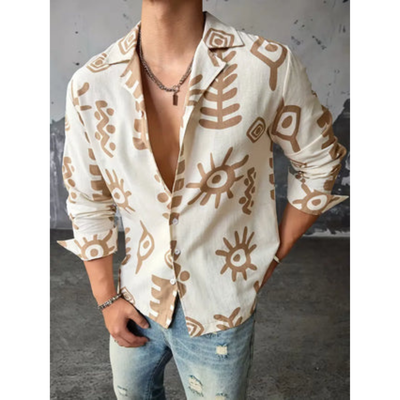 Casual Overhemd met Abstracte Print - Sandford