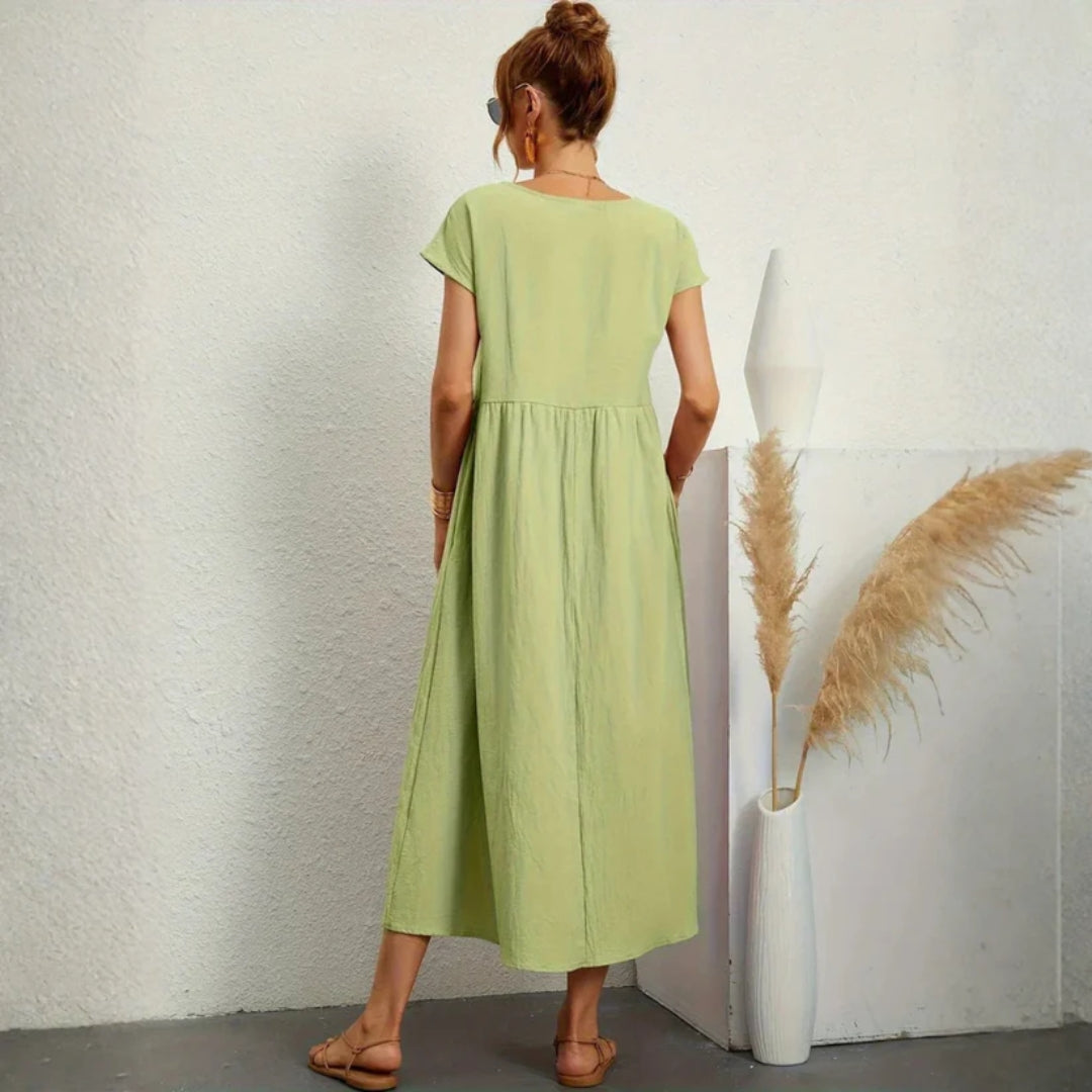 Elegante en comfortabele lange zomerjurk voor dames