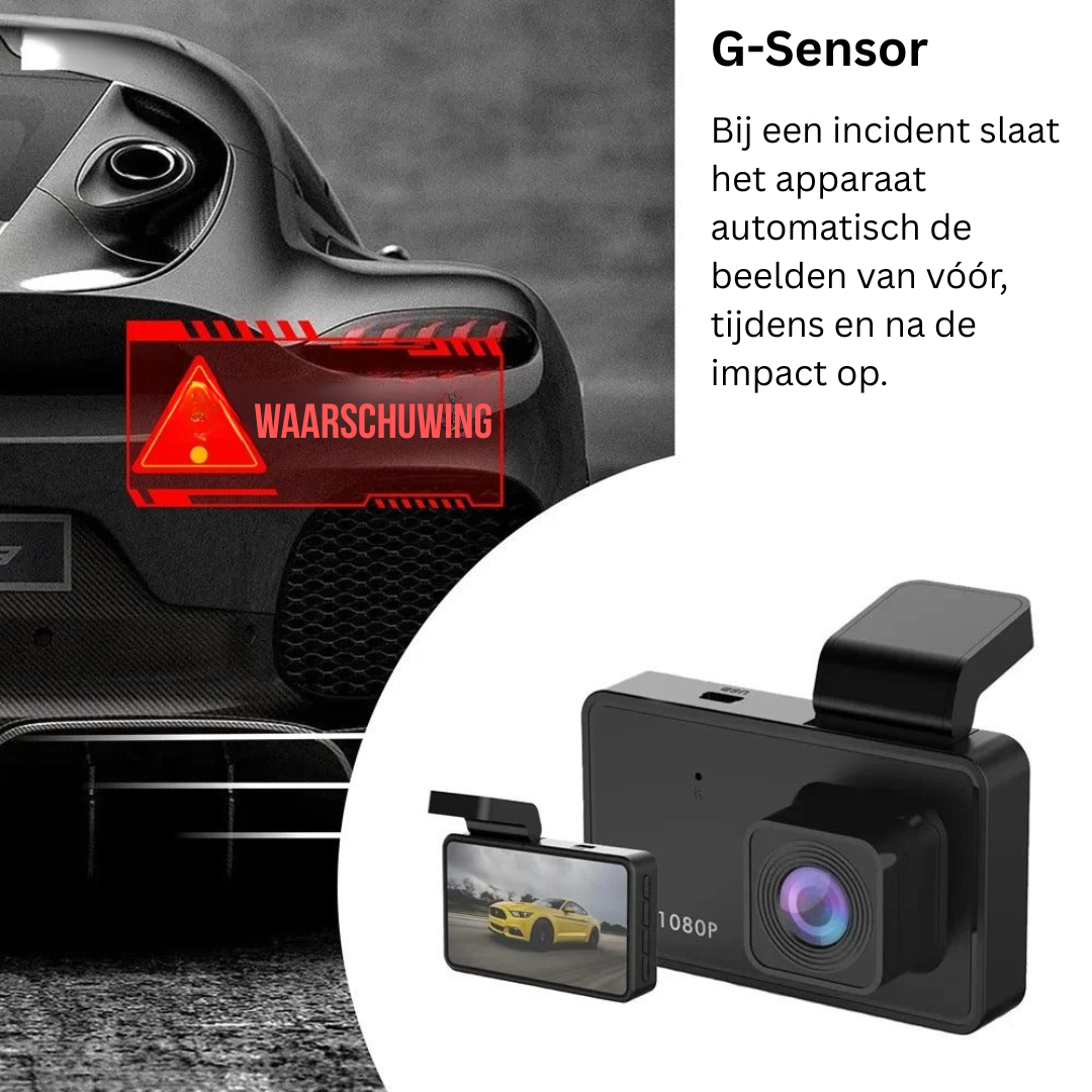 Dashcam - Full HD Opnames met G-Sensor Beveiliging - RoadGuard