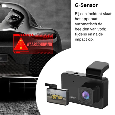 Dashcam - Full HD Opnames met G-Sensor Beveiliging - RoadGuard