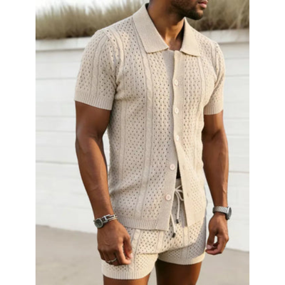 Gebreide Zomer Set  met Shorts - Novaro