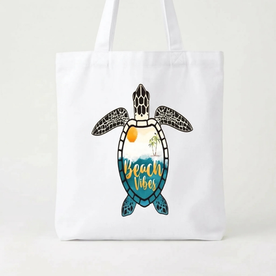 Bedrukte Casual Schoudertas Met Schildpad Print