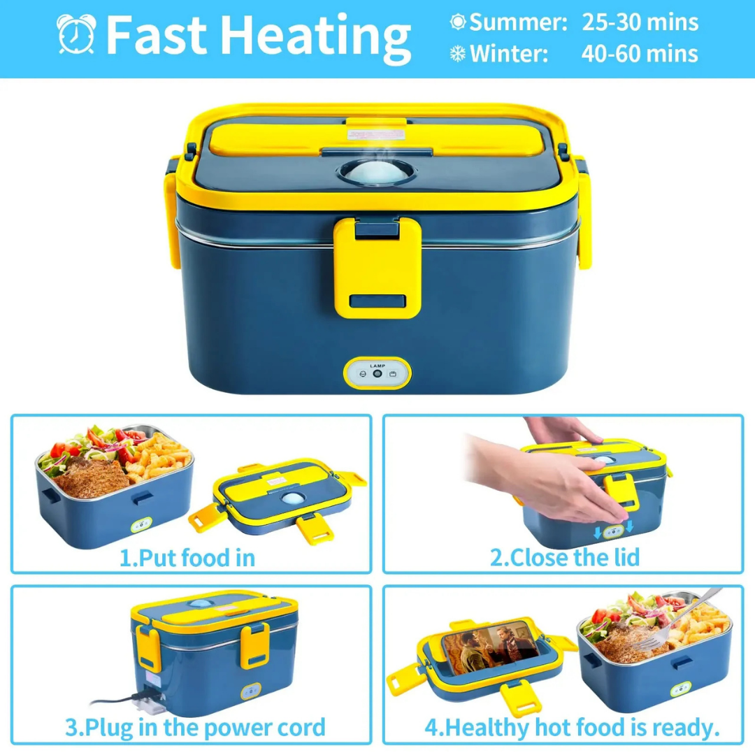 Elektrische lunchbox - 2-in-1 voor auto en thuis