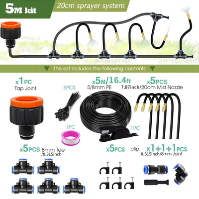 Water-vernevelaar - verkoeling-systeem voor tuin en planten