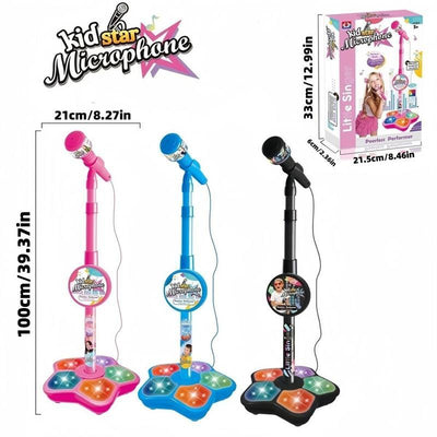 🎤 Micro Karaoké Enfant avec Support – Le Cadeau Parfait pour votre Petite Star ! 🎶