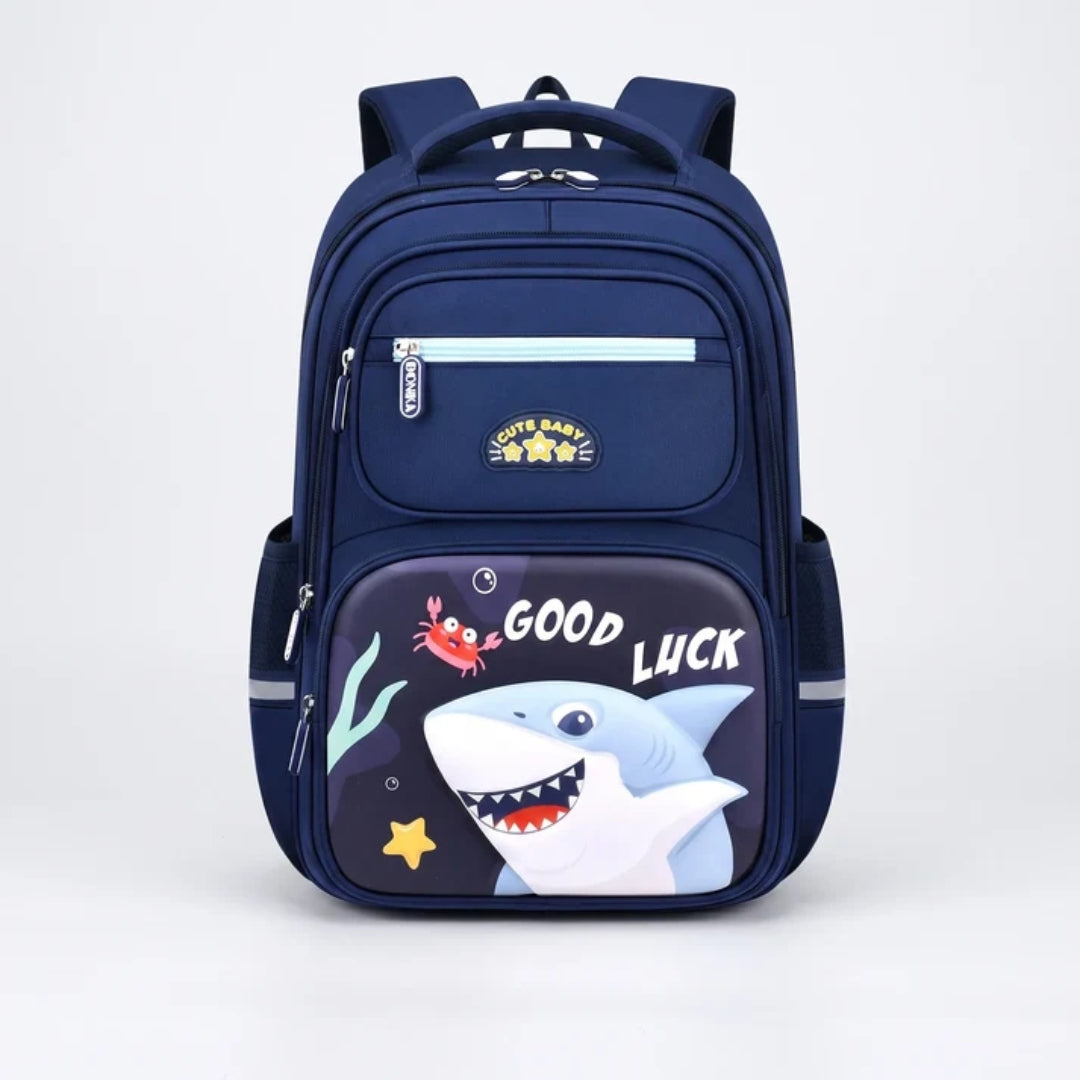 Complete 3-Delige Schooltas Set Voor Kinderen - Sharkie