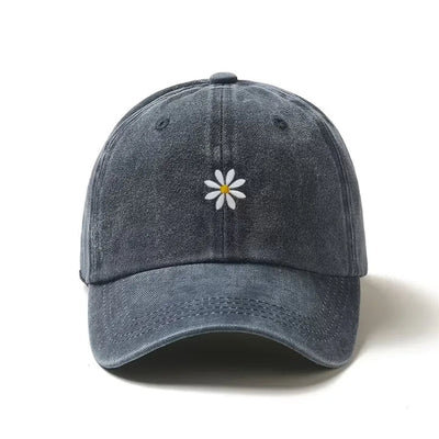 Baseball Cap - Verstelbare Pet met Madelief Borduursel - Florvex