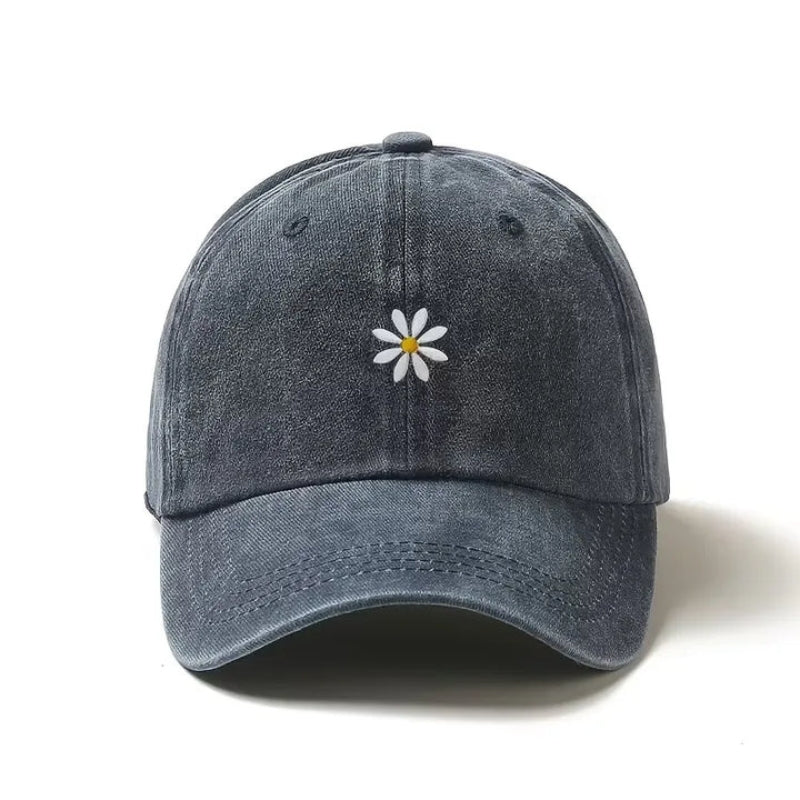 Baseball Cap - Verstelbare Pet met Madelief Borduursel - Florvex