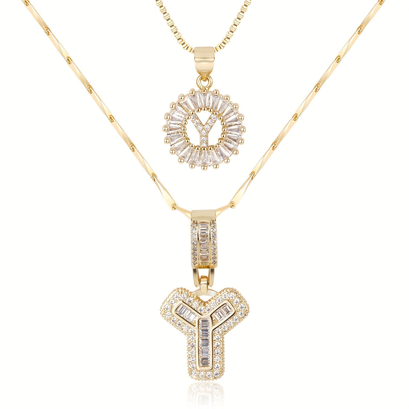 GemLetter Ketting - Initiaal Hanger met Luxe Glans