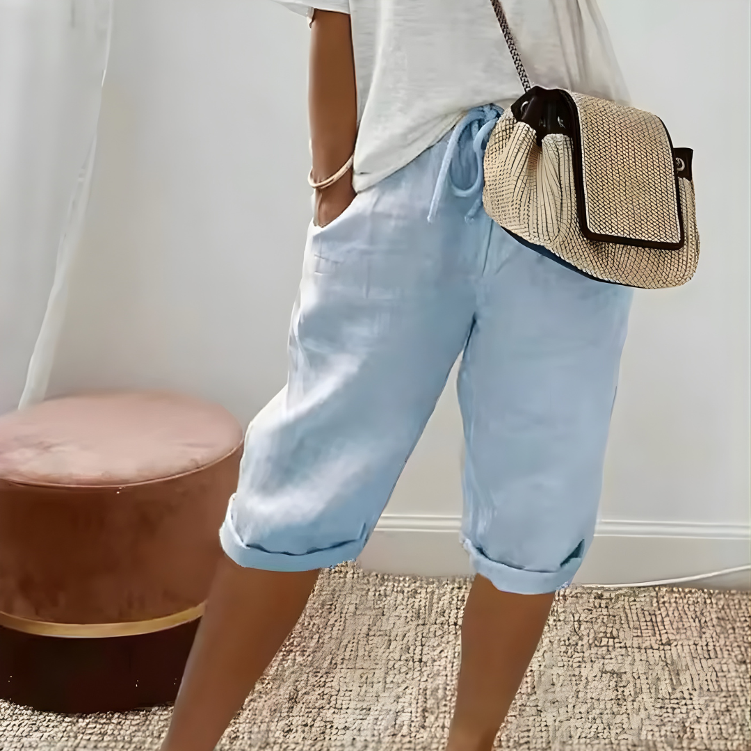 Solvera - Short - Short Stretch Confortable pour les Journées d'Été