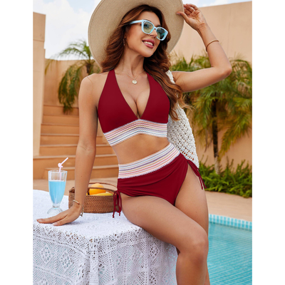 Bikini - Magasított derekú, alakformáló bikini szett - Velessa