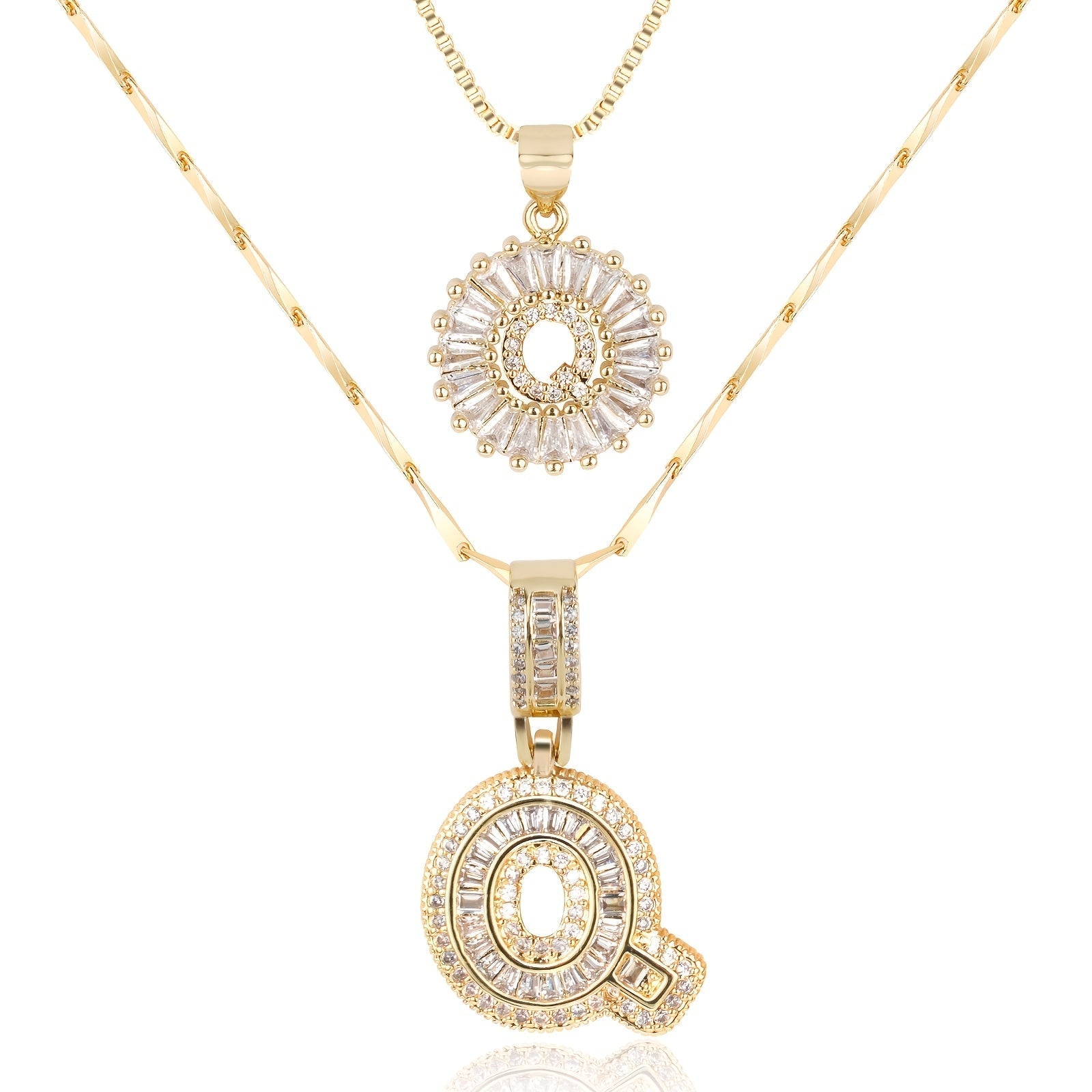 GemLetter Ketting - Initiaal Hanger met Luxe Glans