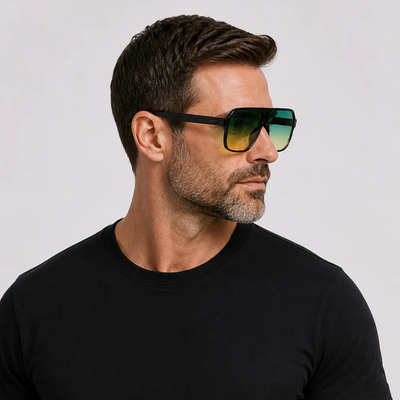 Retro Aviator Zonnebril Met UV400 Bescherming