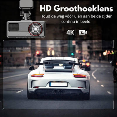 Dashcam - Triple Camera met Nachtzicht en App-bediening - VisionDrive