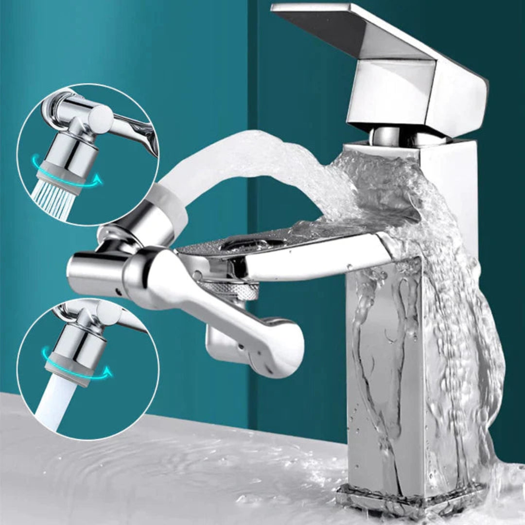 1080° Roterende Kraan Opzetstuk - Flexibele Waterbesparing - AquaFlex - 1+1 GRATIS