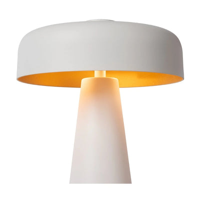 Mushroom Lamp - Luxe Zwarte Tafellamp met Gouden Gloed
