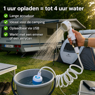 Draagbare Oplaadbare Waterpomp - Compacte Camping Douchepomp