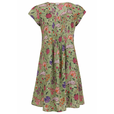 Zomerjurk - A-Lijn Jurk met Bloemenprint - Belleflora