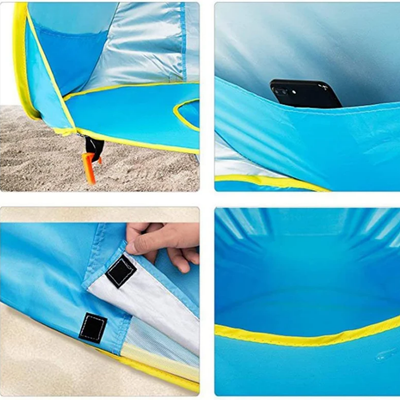 Baby strandtent - Pop-up Zon-Bescherming Tent met Waterbad