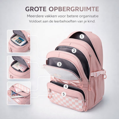 School Rugzak - Extra Ruime Laptop Rugzak Voor Kinderen & Tieners