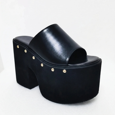 Platform Sandalen Met Hoge Blokhak