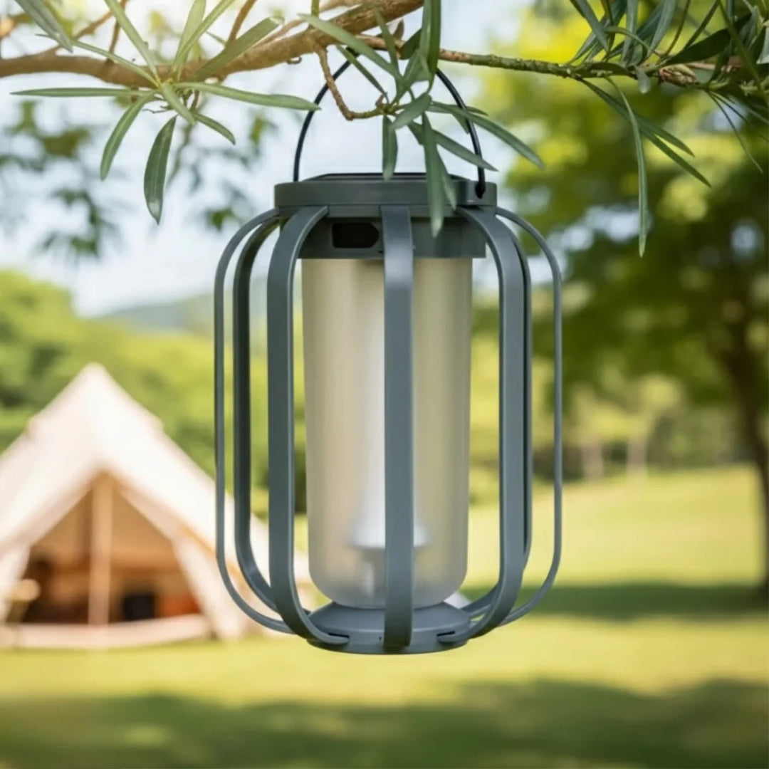 Solar LED Sfeer Lantaarn met Vlam-Effect