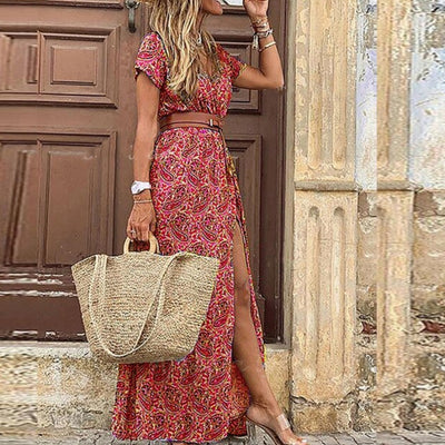 Boho Maxi Dress - Zomerse Vintage Jurk