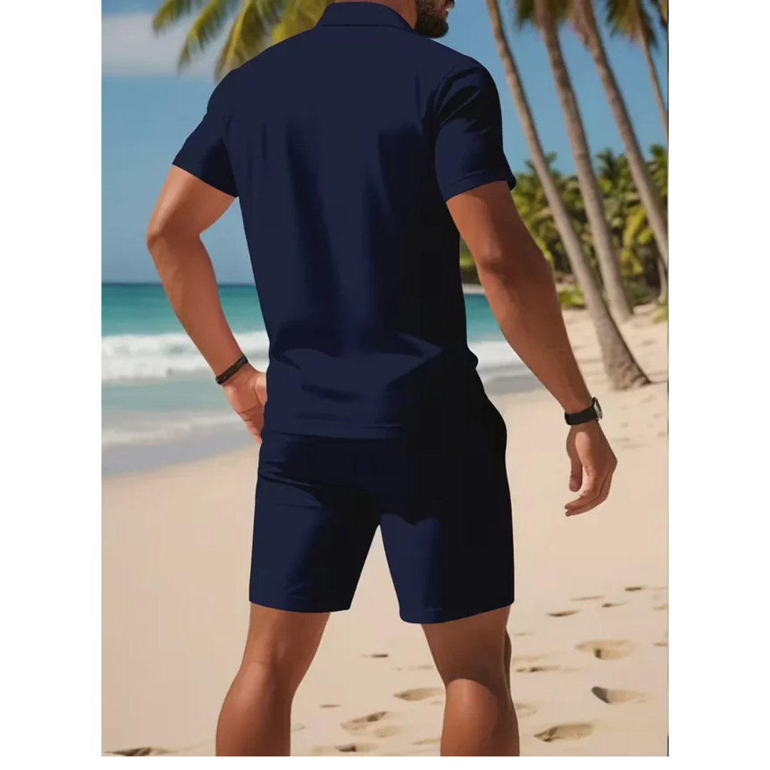 Zomer set - Luxe Polo en Shorts Set - Ashford