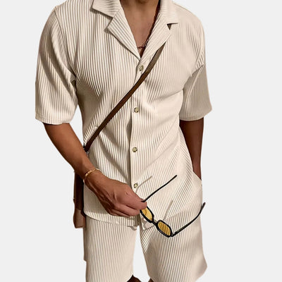 Gestreepte Zomer Set met V-Hals - CoastalStripe