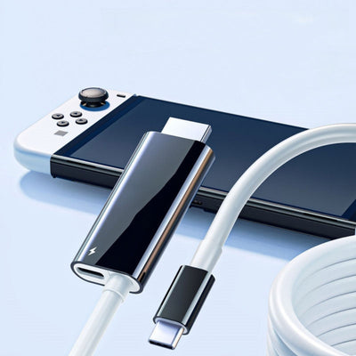 USB-C Naar HDMI Kabel - 2M Met PD Snelladen voor Switch, Tablet, Telefoon en Laptop